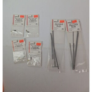 Sullivan (2)2-56 Double End Threaded Rods #501, (4) HD Steel Pushrod Cnctr #550